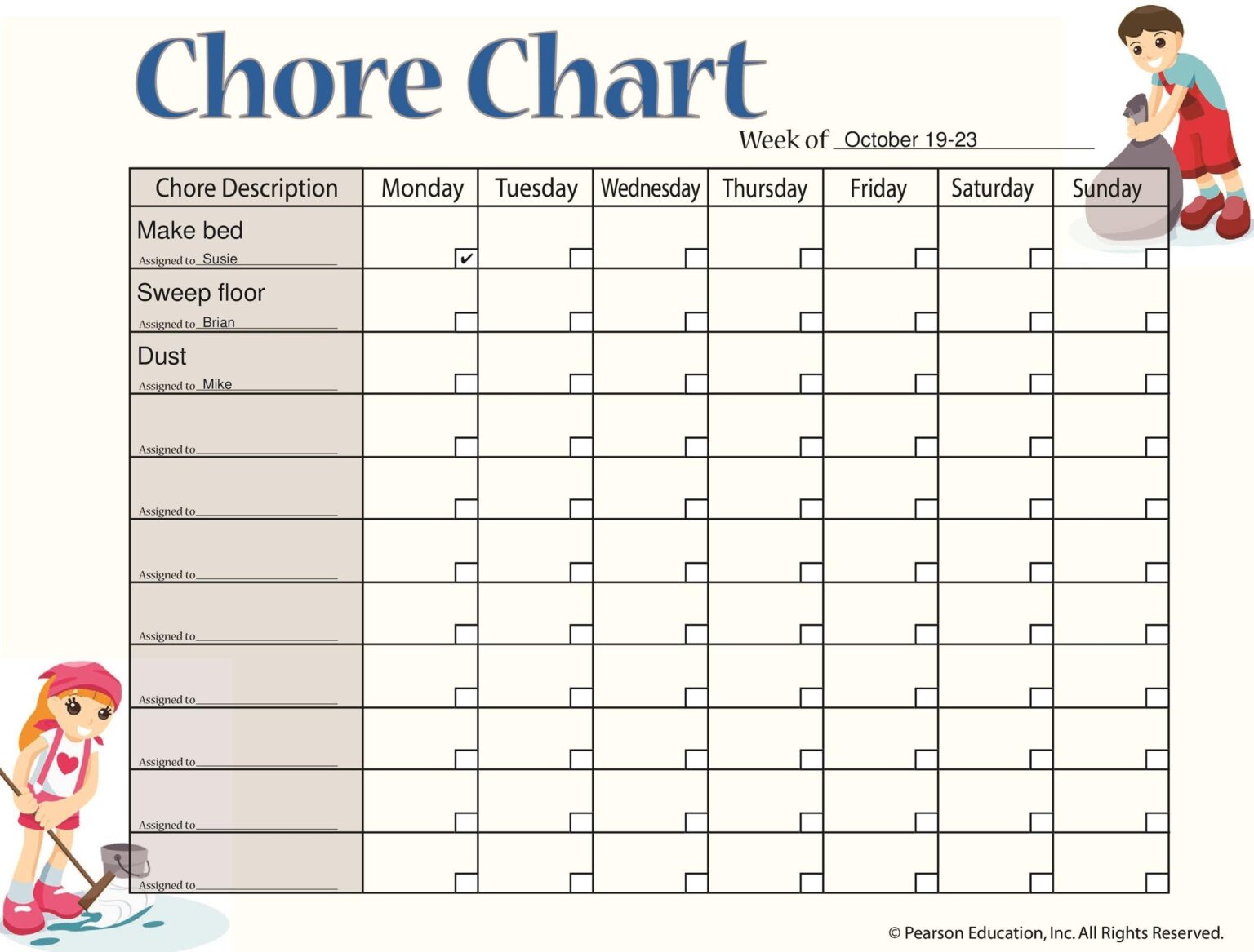 Free Printable Chore Chart Templates. - Elmo Coloring Sheets