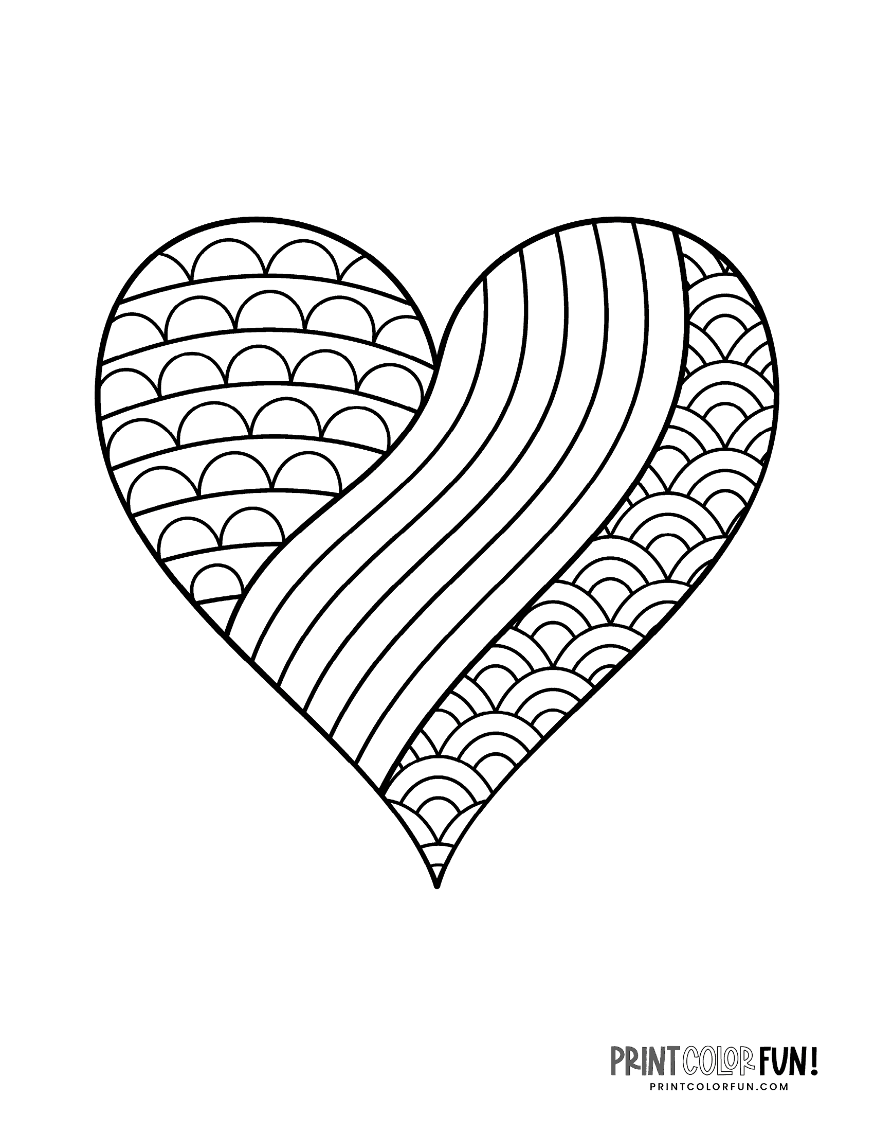 100 Heart Coloring Pages A Huge Collection Of Free Valentine 39 s Day 