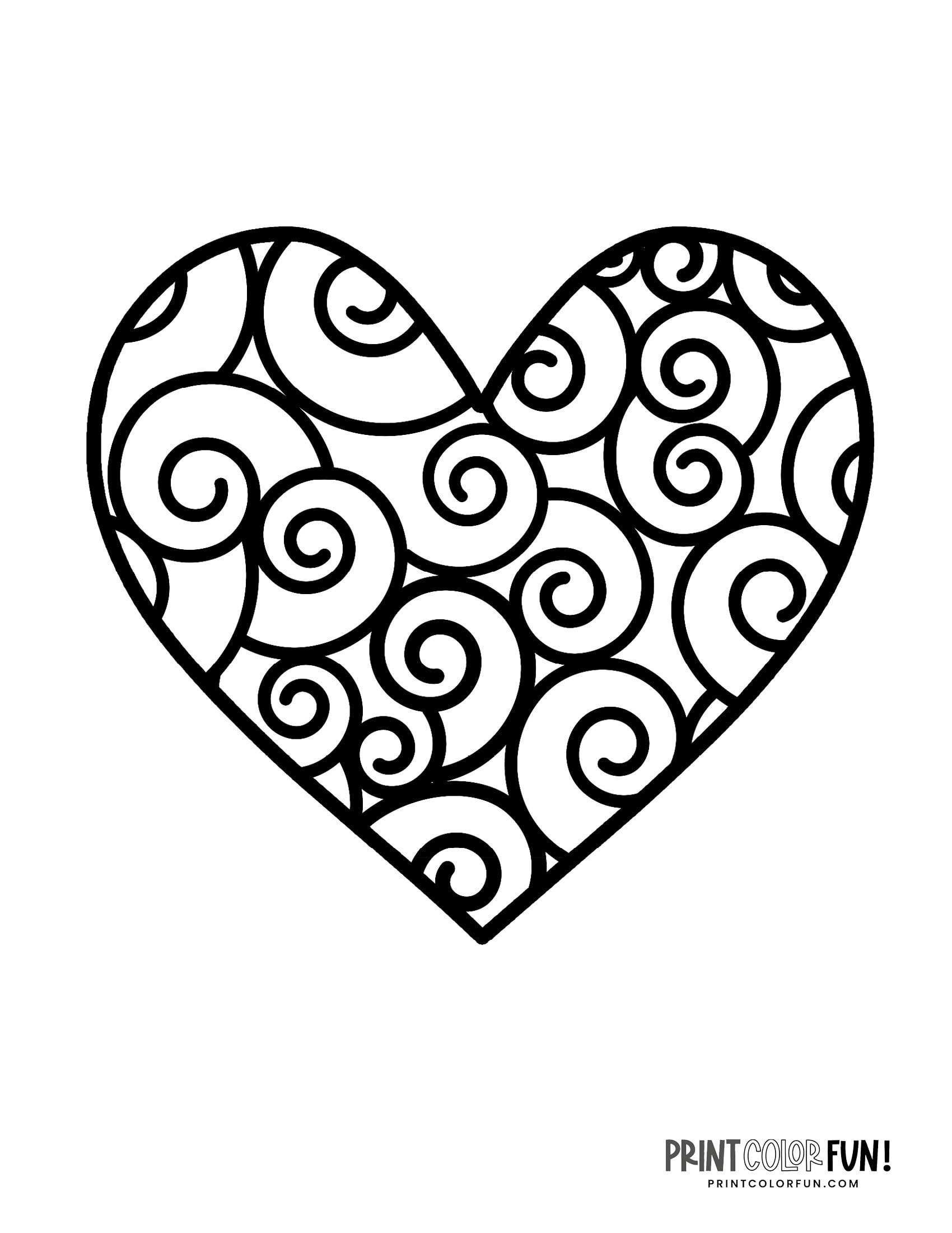 100 Heart Coloring Pages A Huge Collection Of Free Valentine 39 s Day 