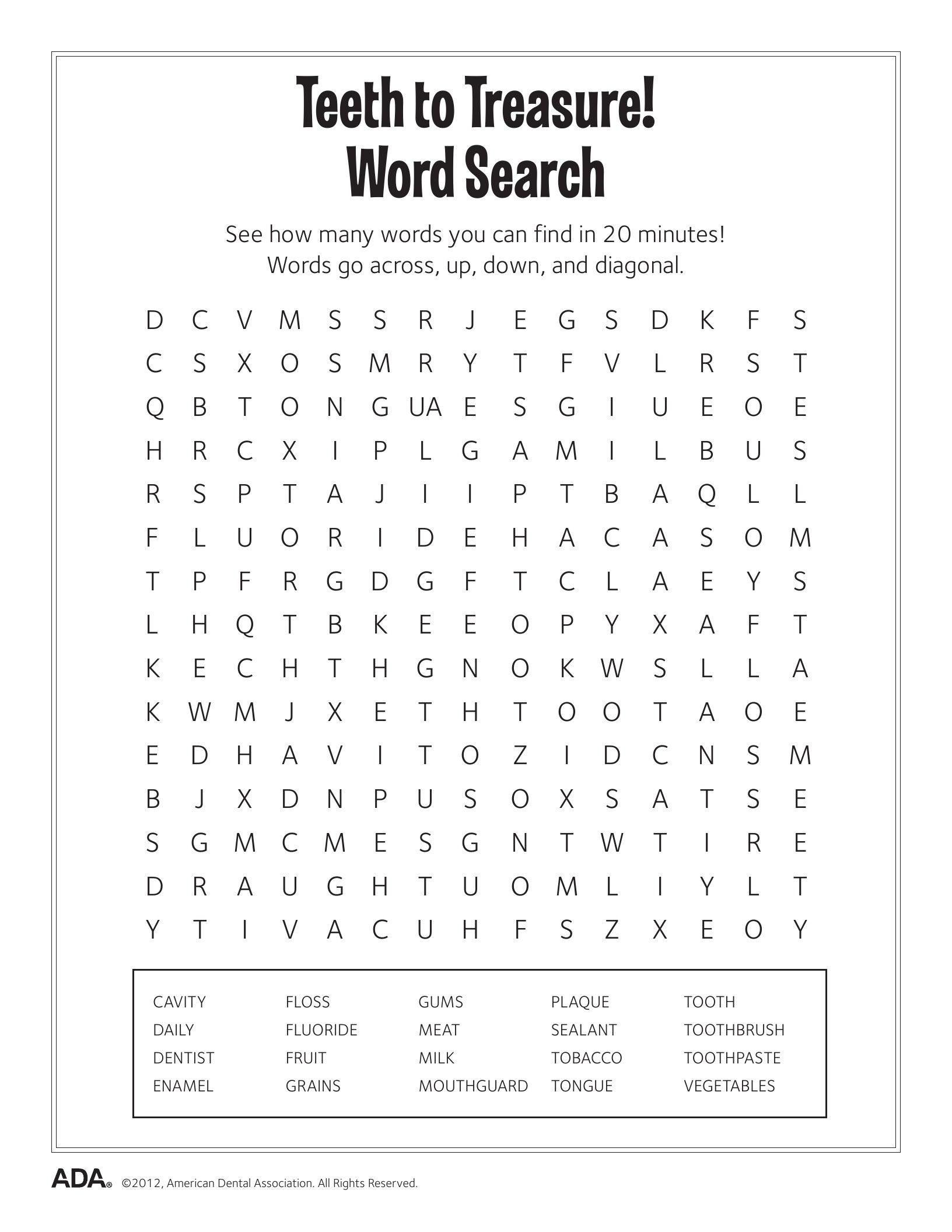 11 Dental Health Activities Puzzle Fun Printable Dental Hygiene 