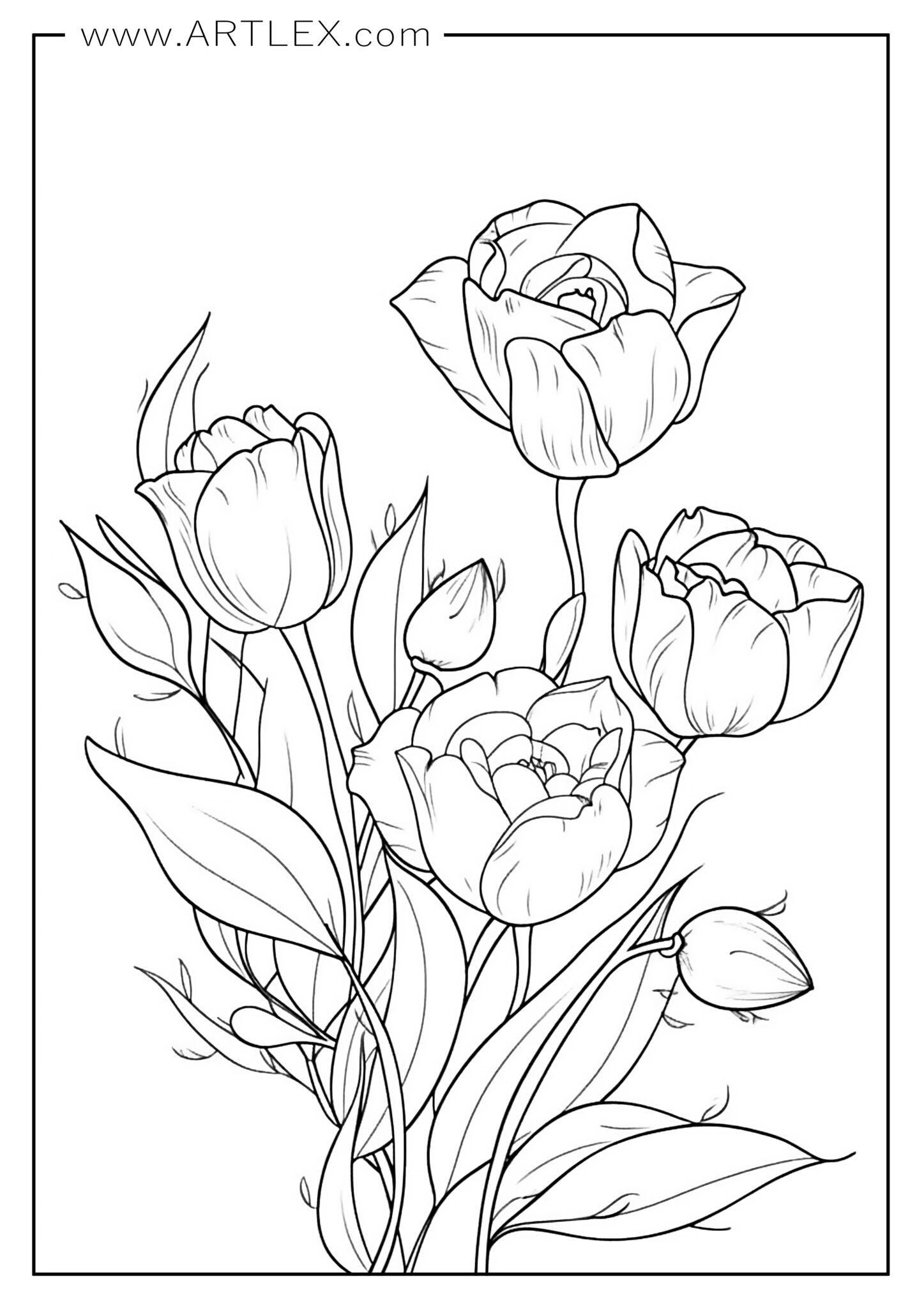 13 Best Flower Coloring Pages Free Printable Artlex