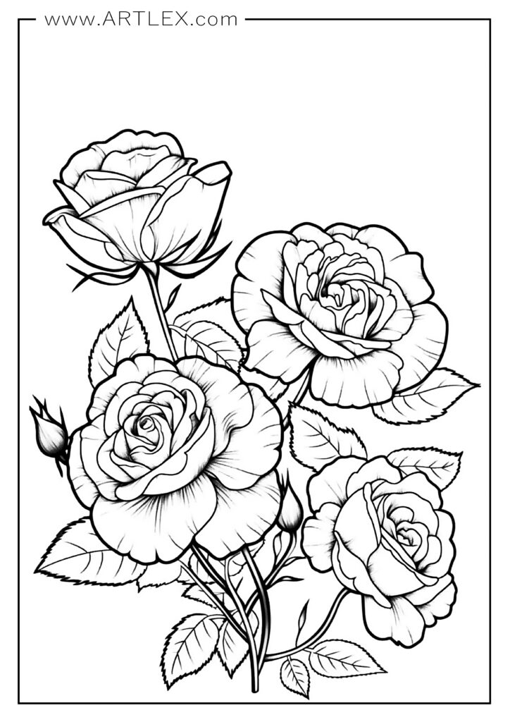 13 Best Flower Coloring Pages Free Printable Artlex