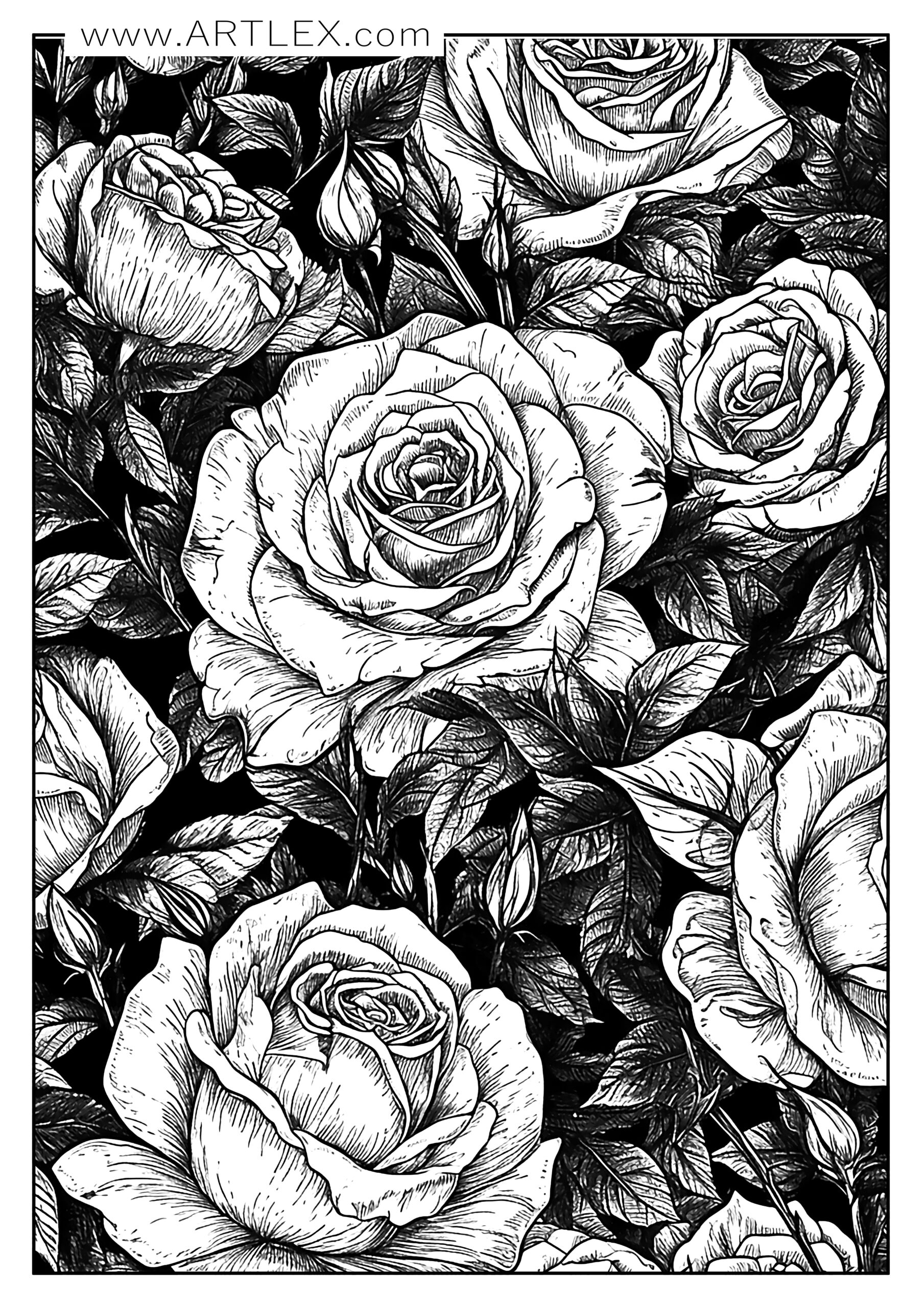 13 Best Flower Coloring Pages Free Printable Artlex