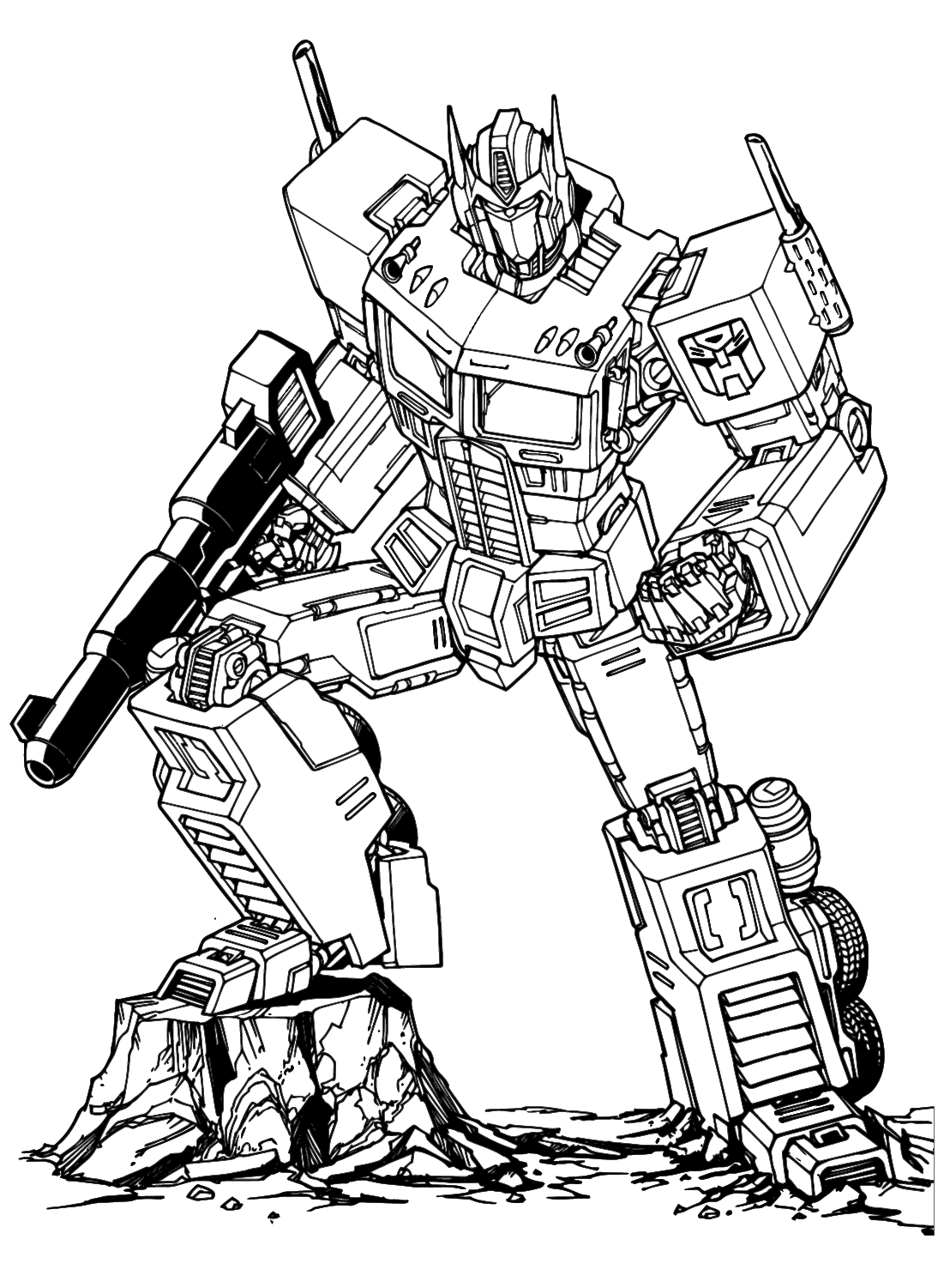 133 Transformers Coloring Pages ColoringPagesOnly