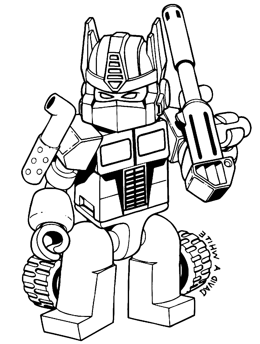 133 Transformers Coloring Pages ColoringPagesOnly