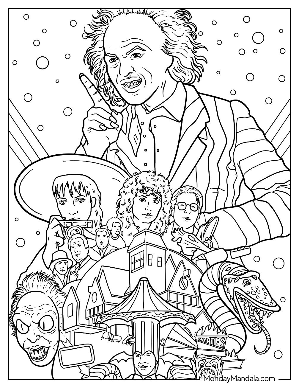 20 Beetlejuice Coloring Pages Free PDF Printables 