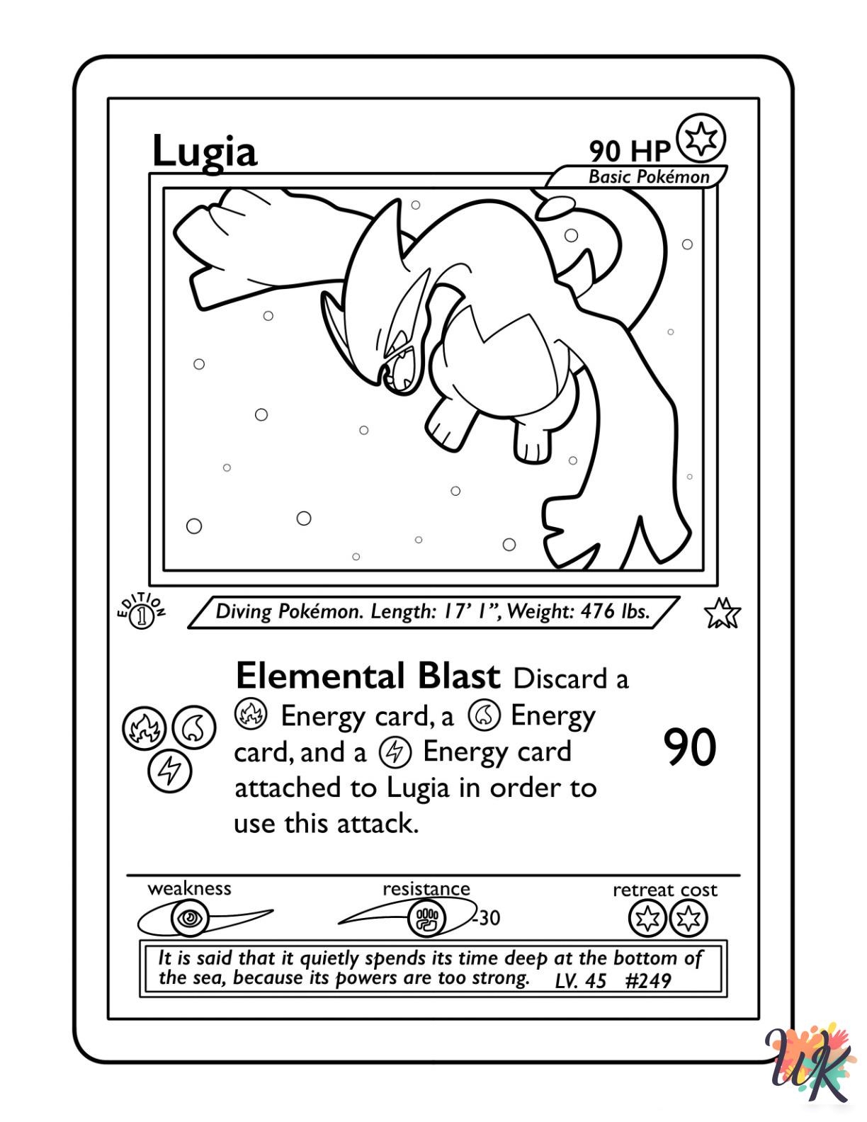 20 Pokemon Card Coloring Pages For Kids ColoringPagesWK