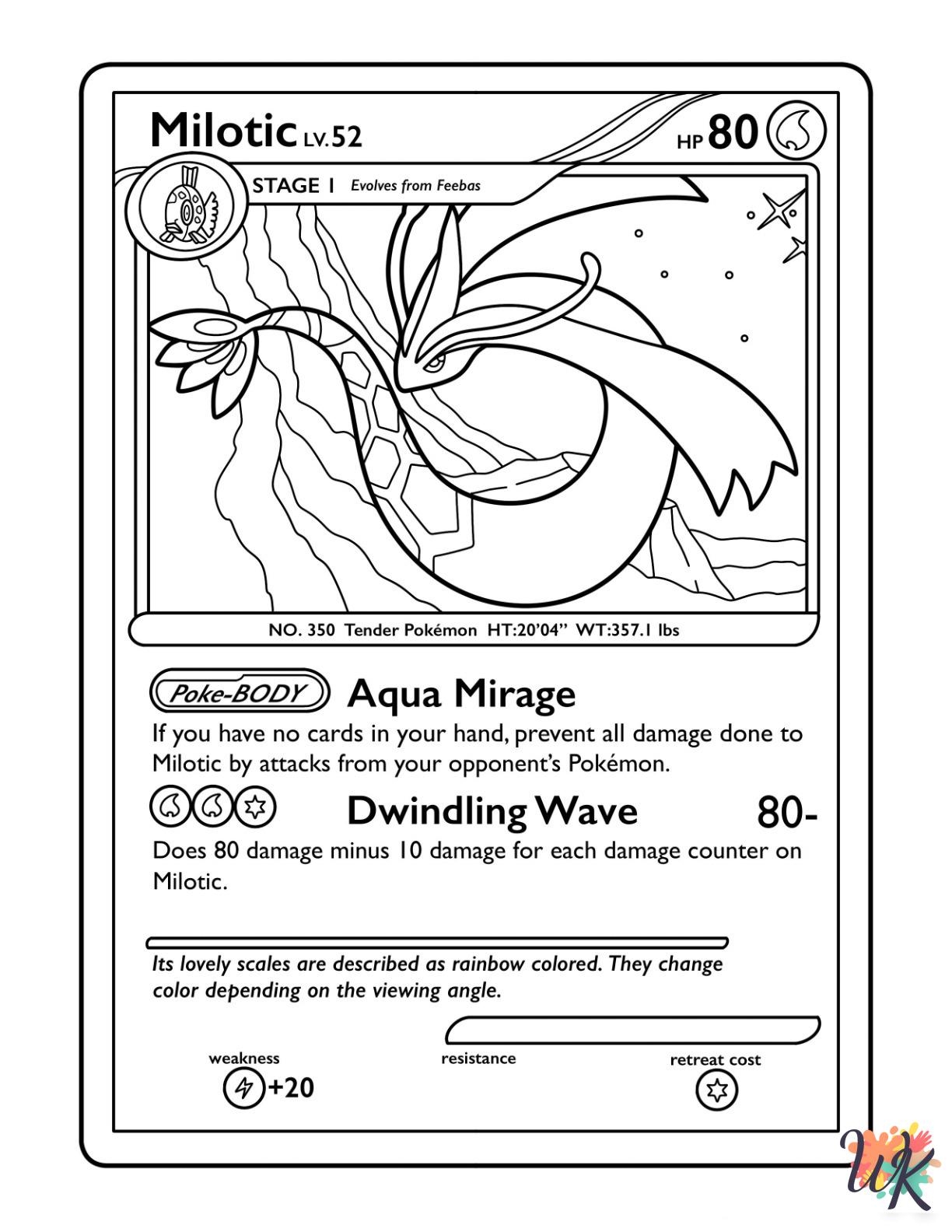 20 Pokemon Card Coloring Pages For Kids ColoringPagesWK