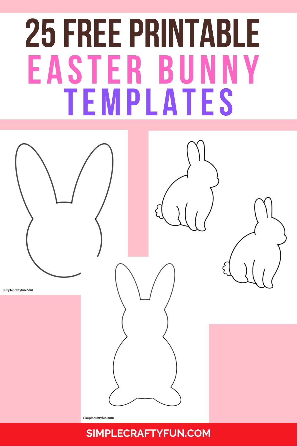 25 Free Printable Easter Bunny Template