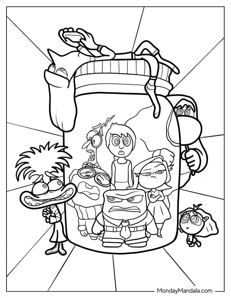 28 Inside Out Coloring Pages Free PDF Printables Inside Out