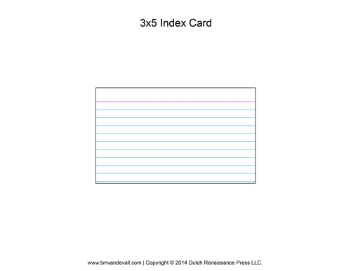 3 By 5 Index Card Template Get What You Need For Free