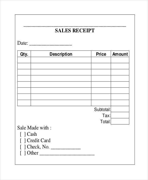 30 Free Printable Receipt Templates Simple Template Design 