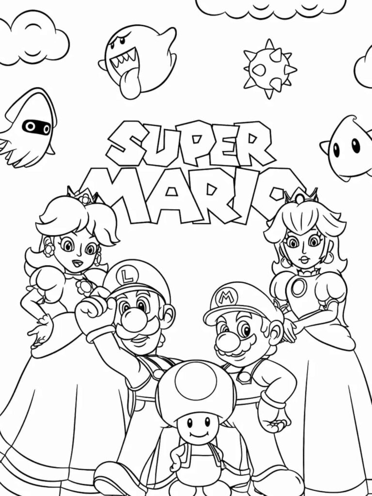 40 Best Printable Mario Coloring Pages For Kids 