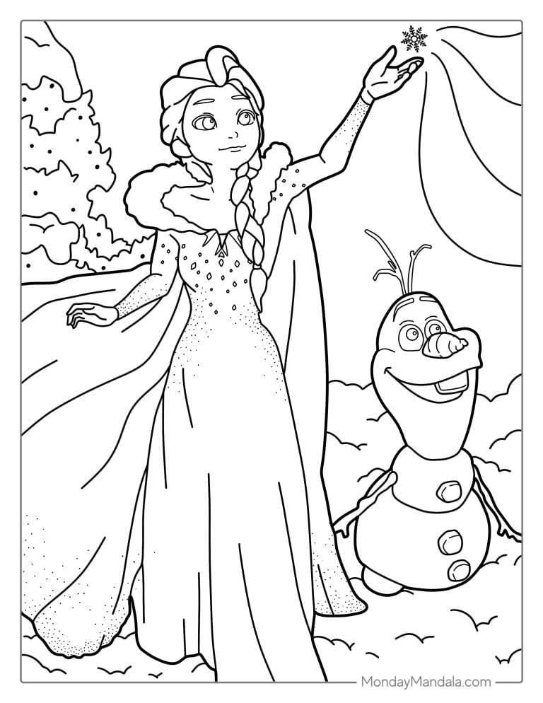 40 Elsa Coloring Pages Free PDF Printables 