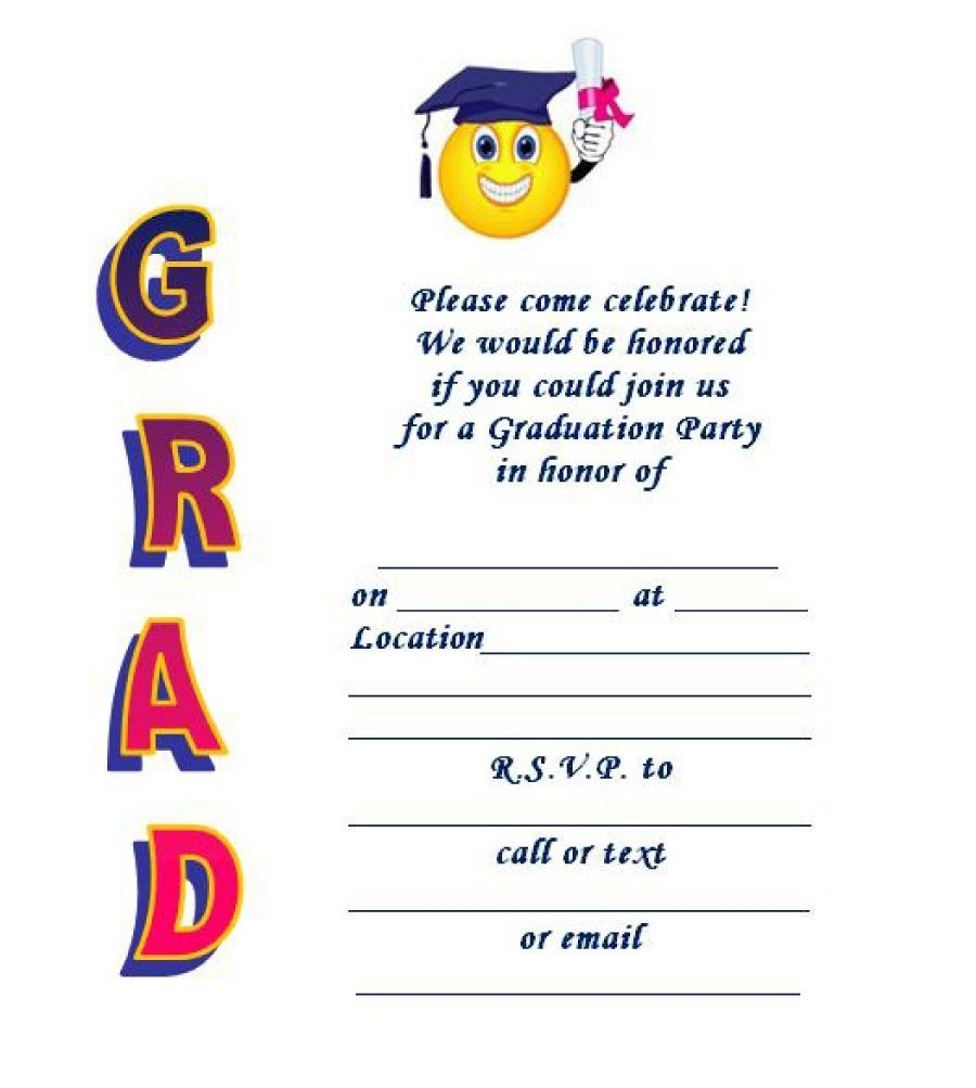 40 Free Graduation Invitation Templates Template Lab Free