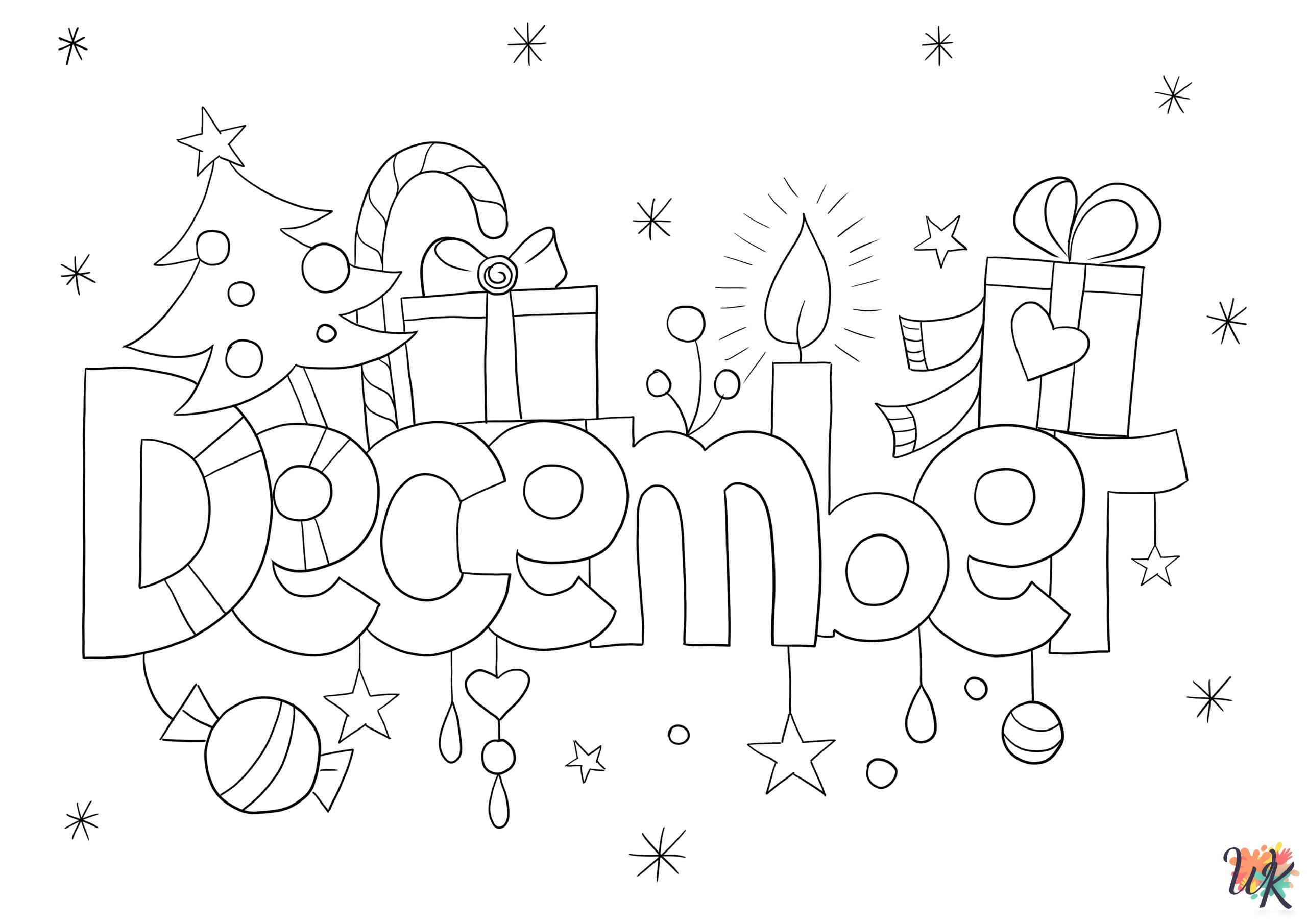 45 December Coloring Pages Stimulate Growing Minds