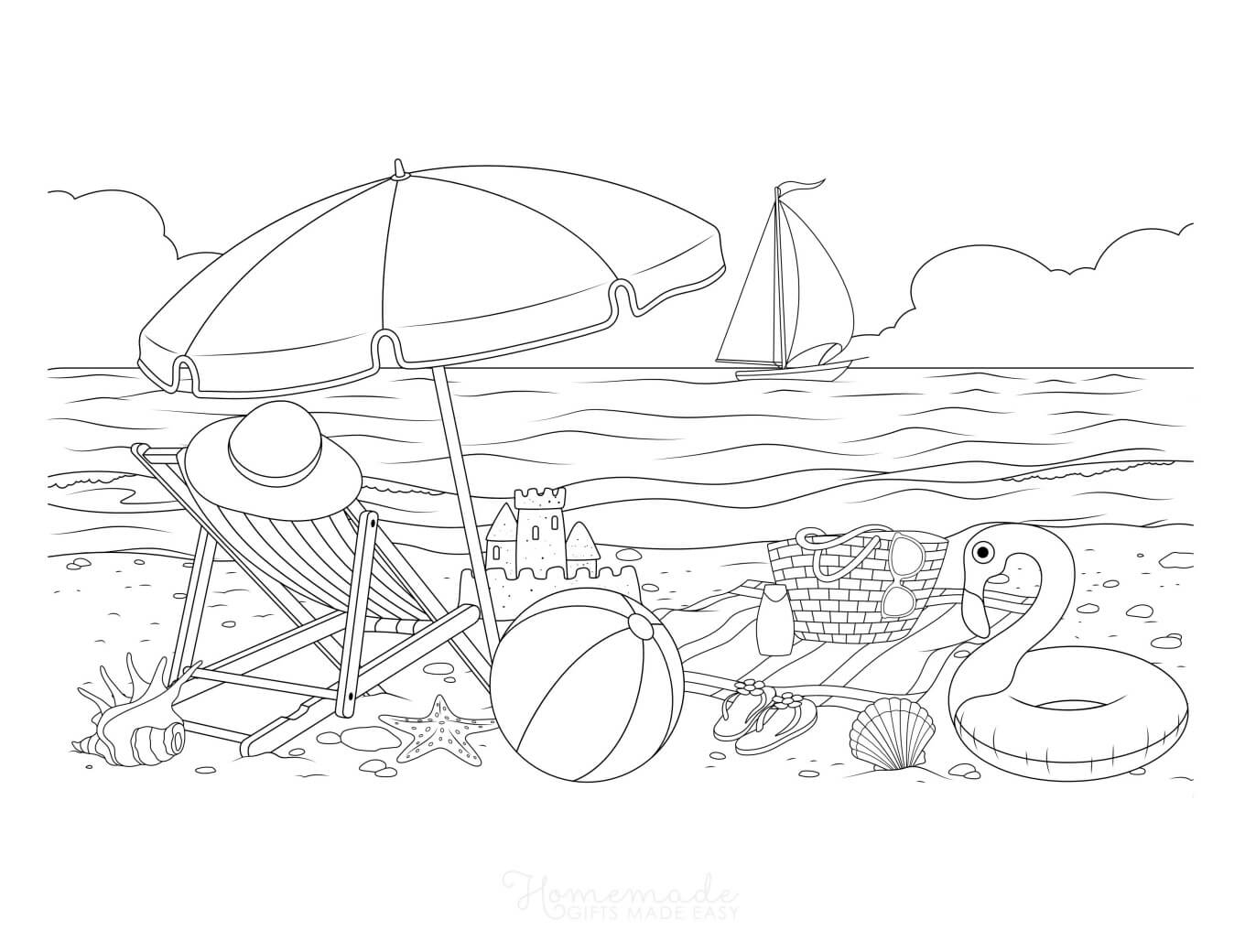 45 Printable Summer Coloring Pages For Adults Kids Happier Human