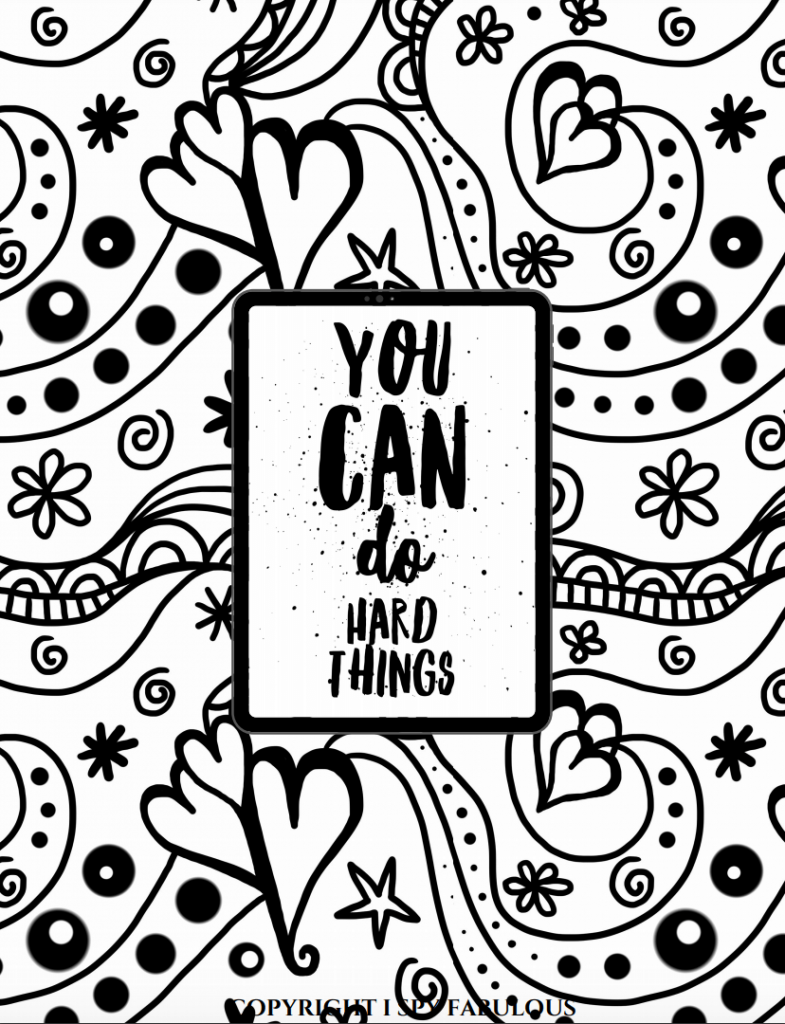 5 Empowering Coloring Pages For Teens Free Printables I Spy 