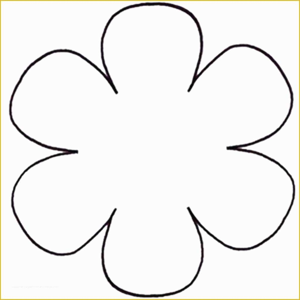 5 Petal Flower Template Free Printable Of Printable Flower Petal