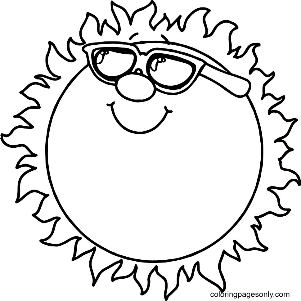 88 Sun Coloring Pages ColoringPagesOnly