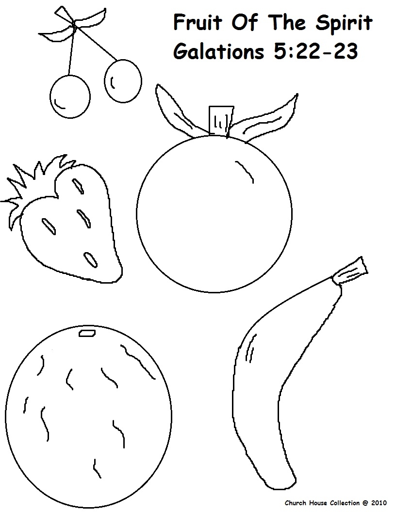 9 Best Fruit Of The Spirit Coloring Page Fruit Of The Spirit Coloring 