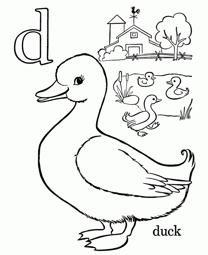 Abc Coloring Pages For Preschoolers Coloring Home