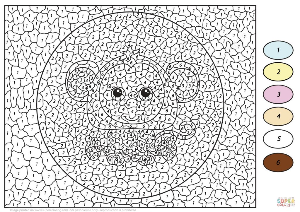 Advanced Colornumber Coloring Pages Coloring Home Hard Color By 
