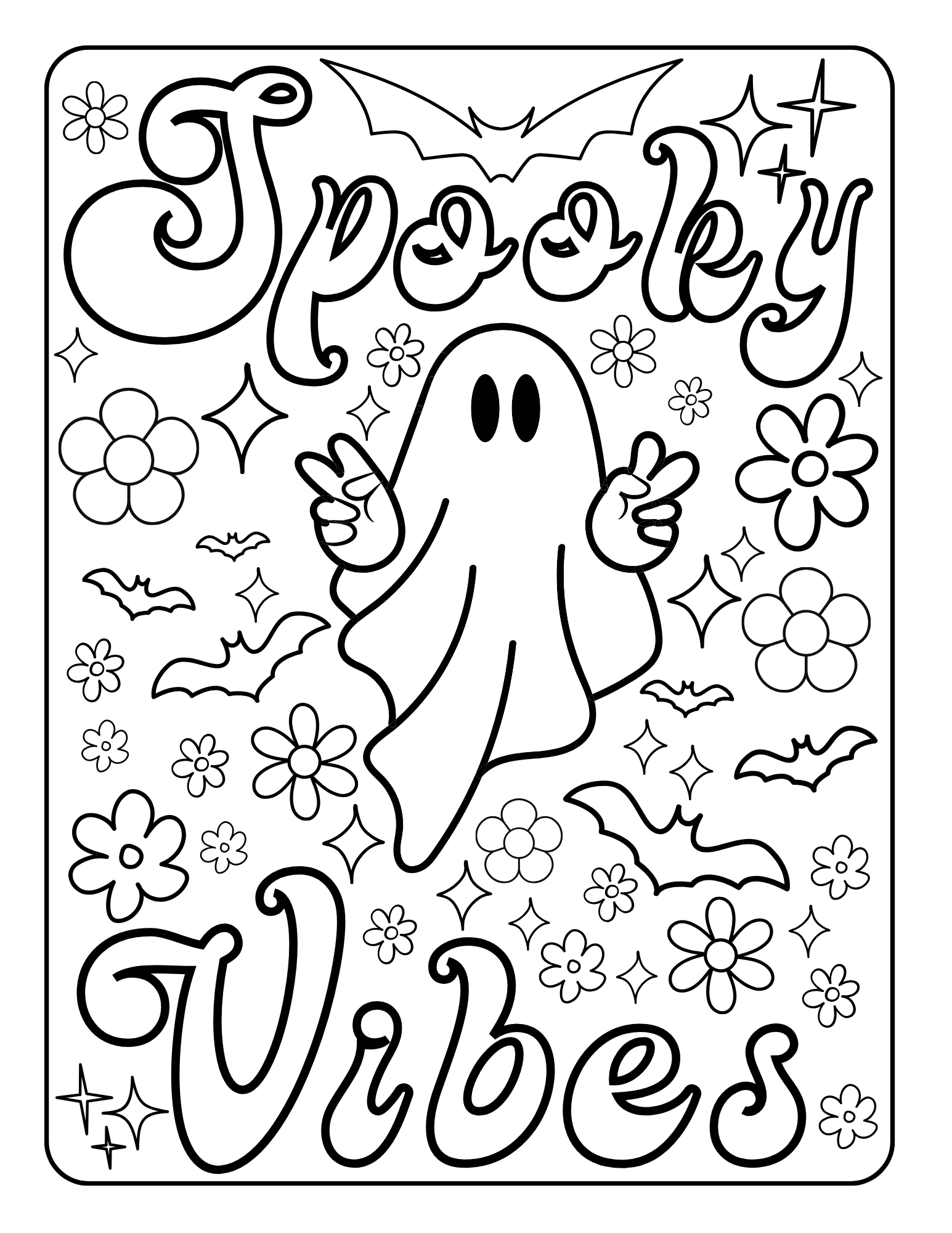Aesthetic Coloring Pages Preppy Printable