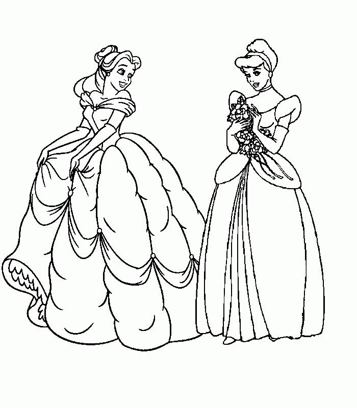 All Disney Princess Coloring Pages Coloring Home