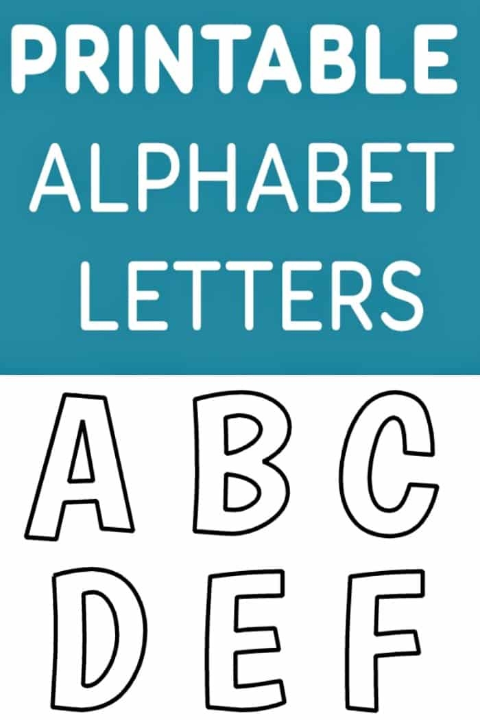 Alphabet Templates FREE Printable Printable Letters To Cut Out