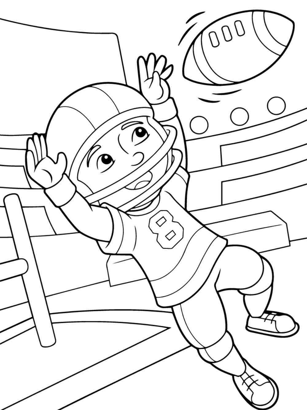 American Football Coloring Pages