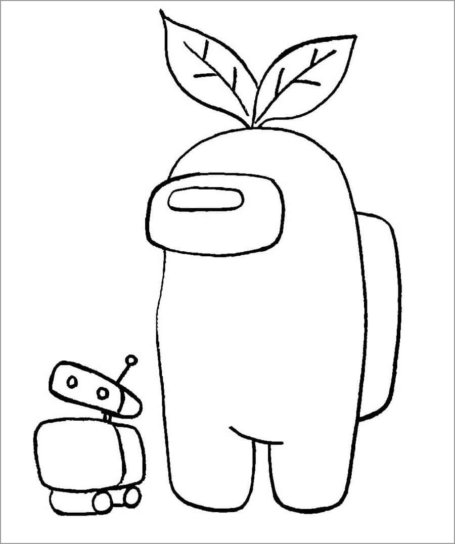 Among Us Coloring Page ColoringBay
