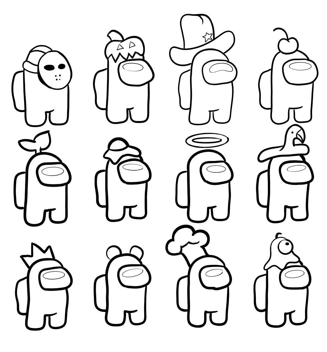 Among Us King Hat Coloring Pages Among Us Coloring Pages Coloring 