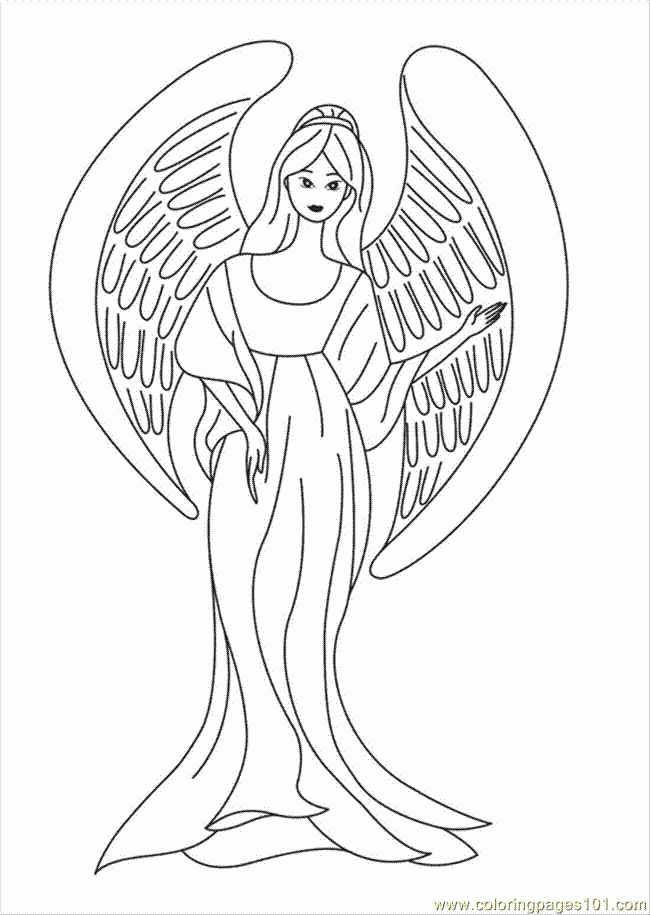 Angel Printable Coloring Pages Coloring Home