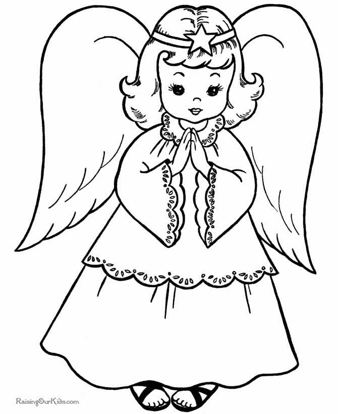 Angel Printable Coloring Pages Coloring Home