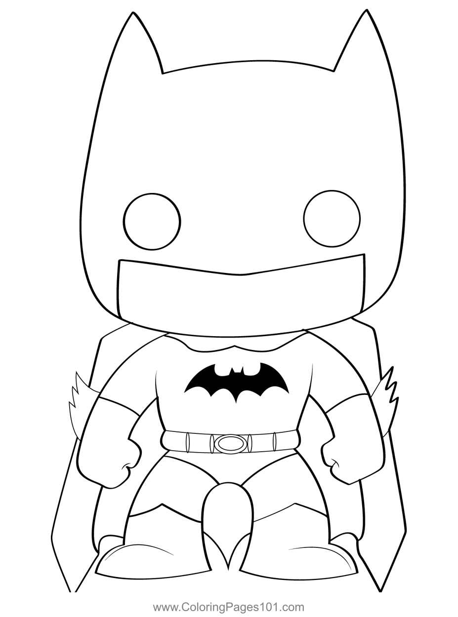 Angry Chibi Batman Coloring Page For Kids Free Batman Printable 