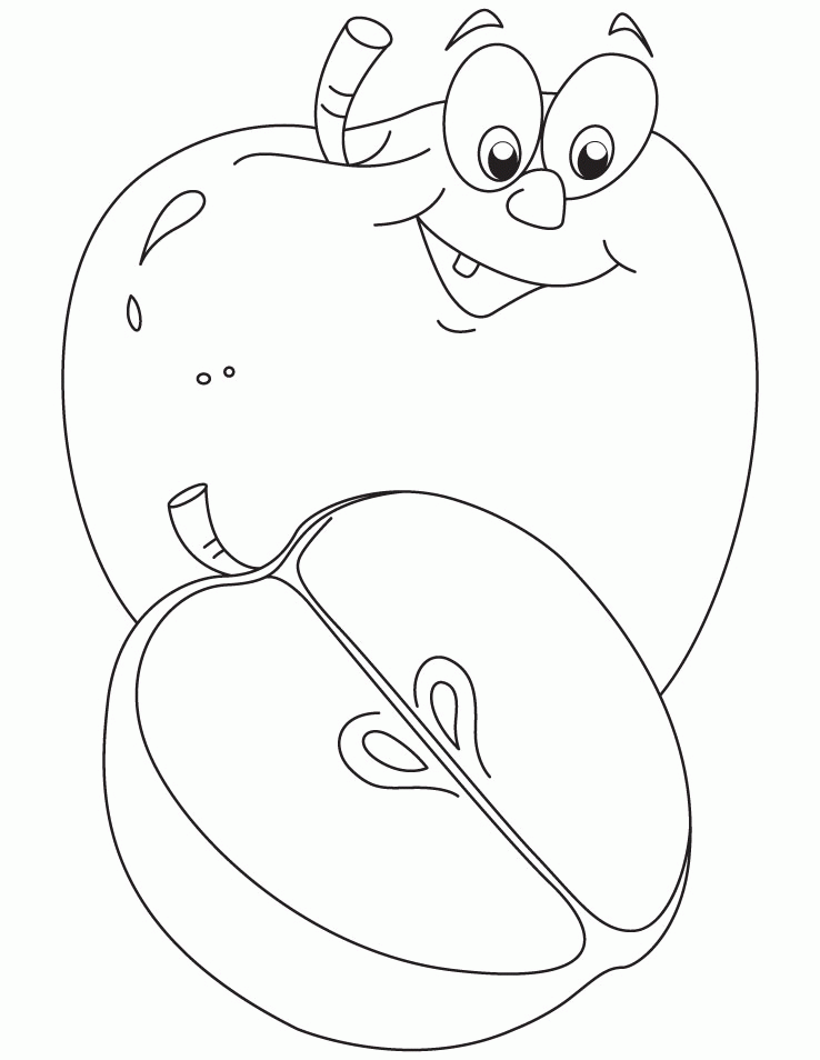 Apple Coloring Pages Coloring Home