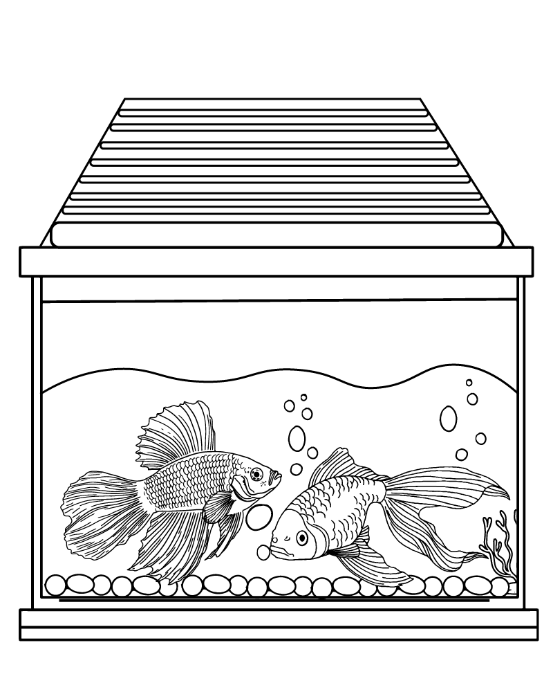 Aquarium Animals Coloring Pages