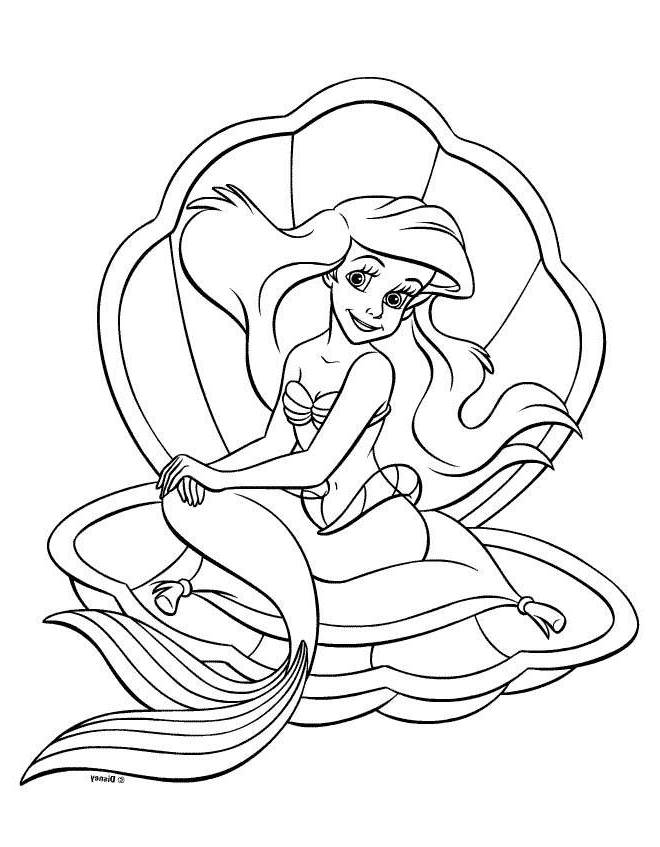 Ariel Coloring Pages Disney Coloring Home