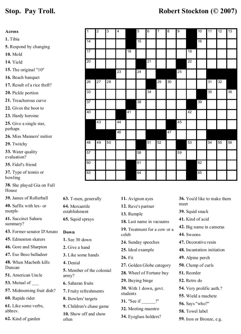 Australian Crossword Puzzles To Print Printable 360 Degree 
