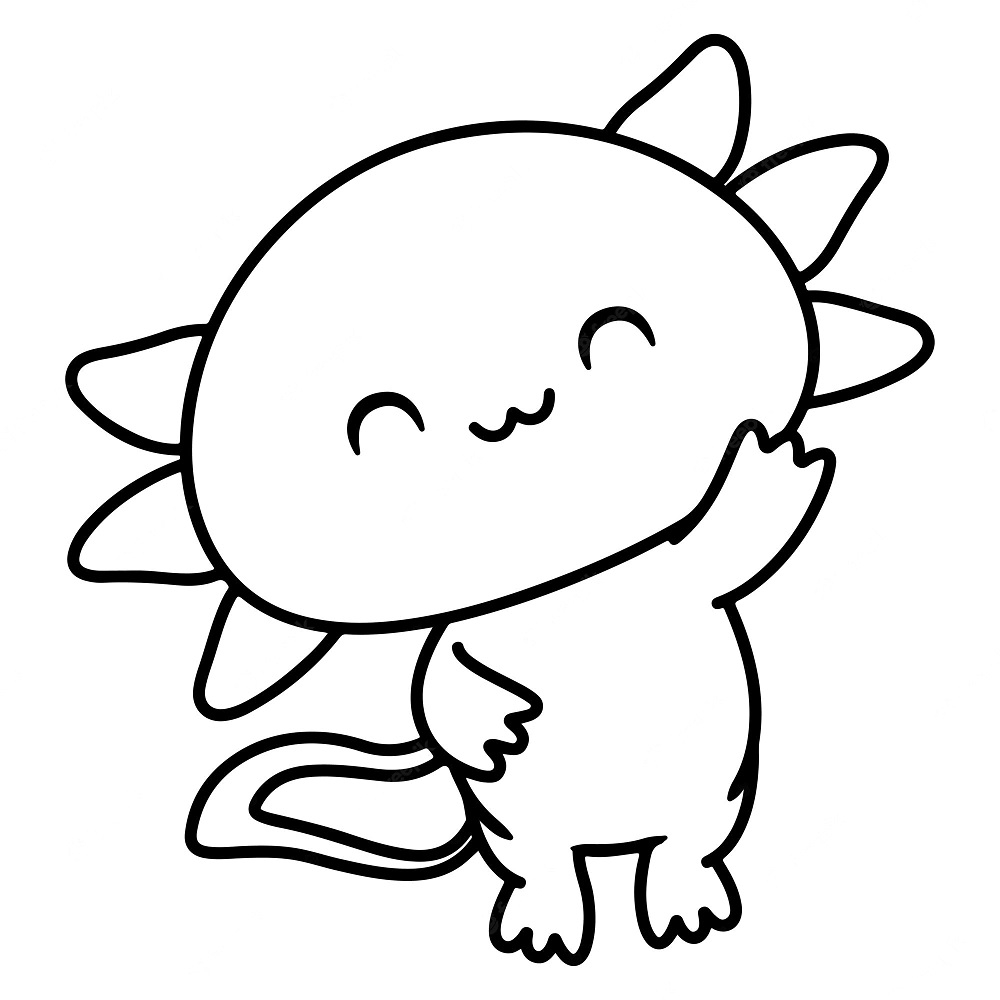 Axolotl Coloring Pages Coloring Page StadionGucker de