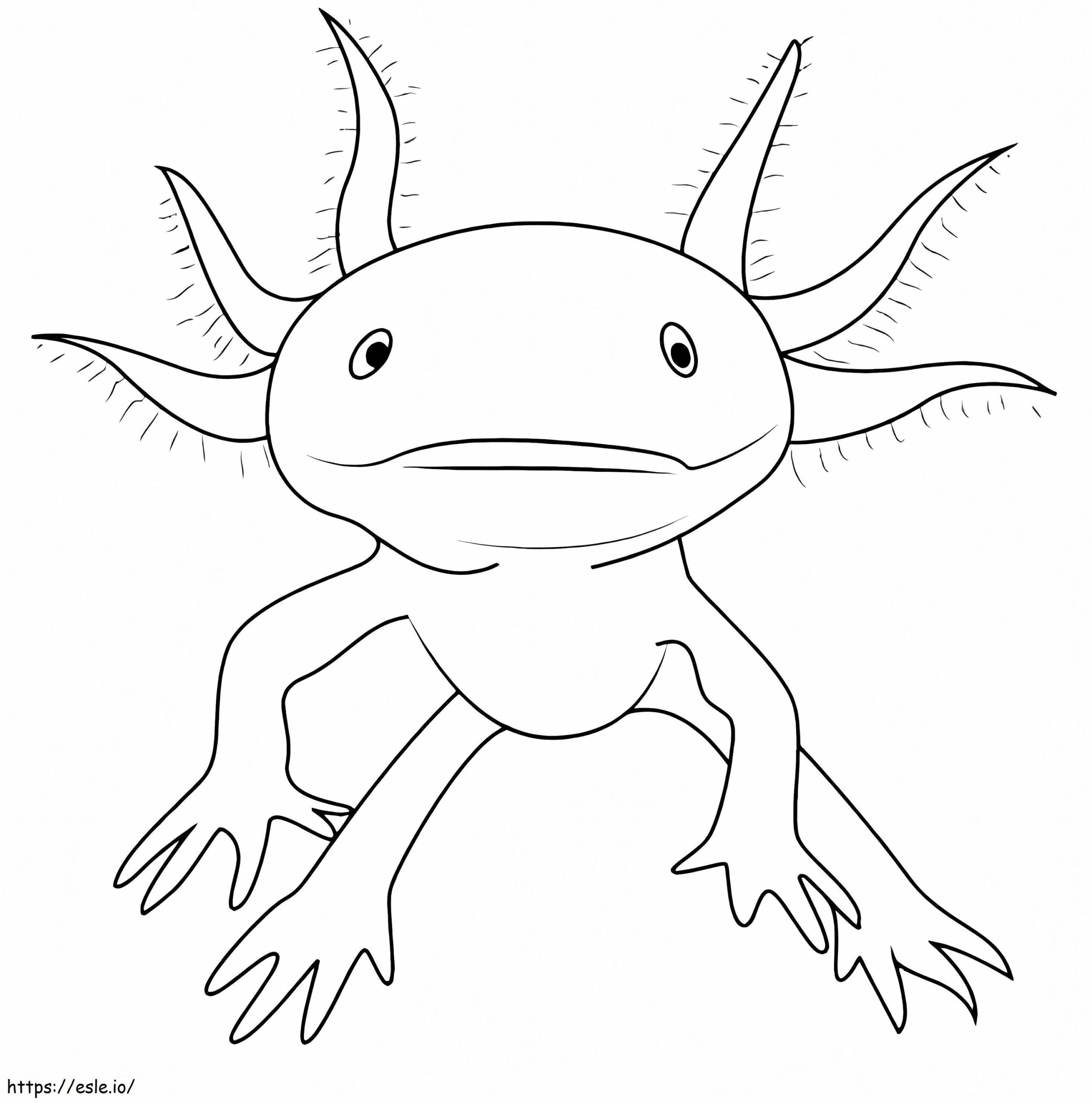 Axolotl Printable Coloring Page