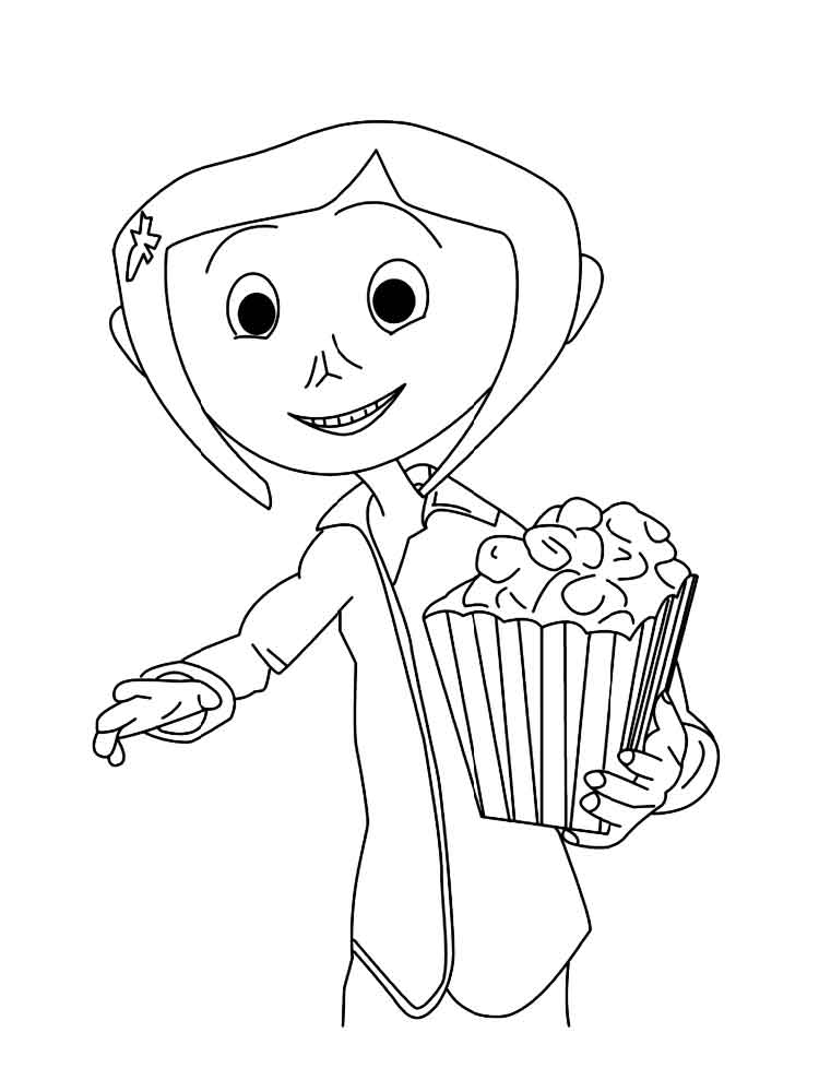 Baby Coraline Coloring Page Free Printable Coloring Pages For Kids