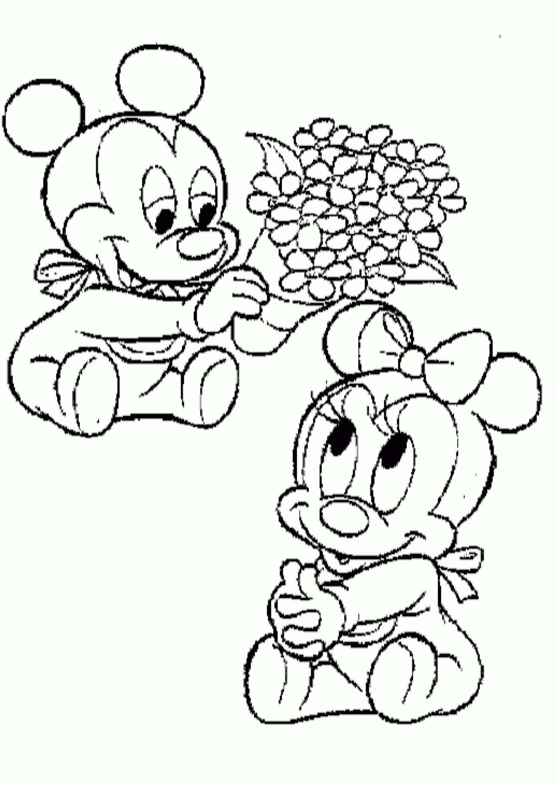 Baby Minnie Coloring Pages Coloring Home