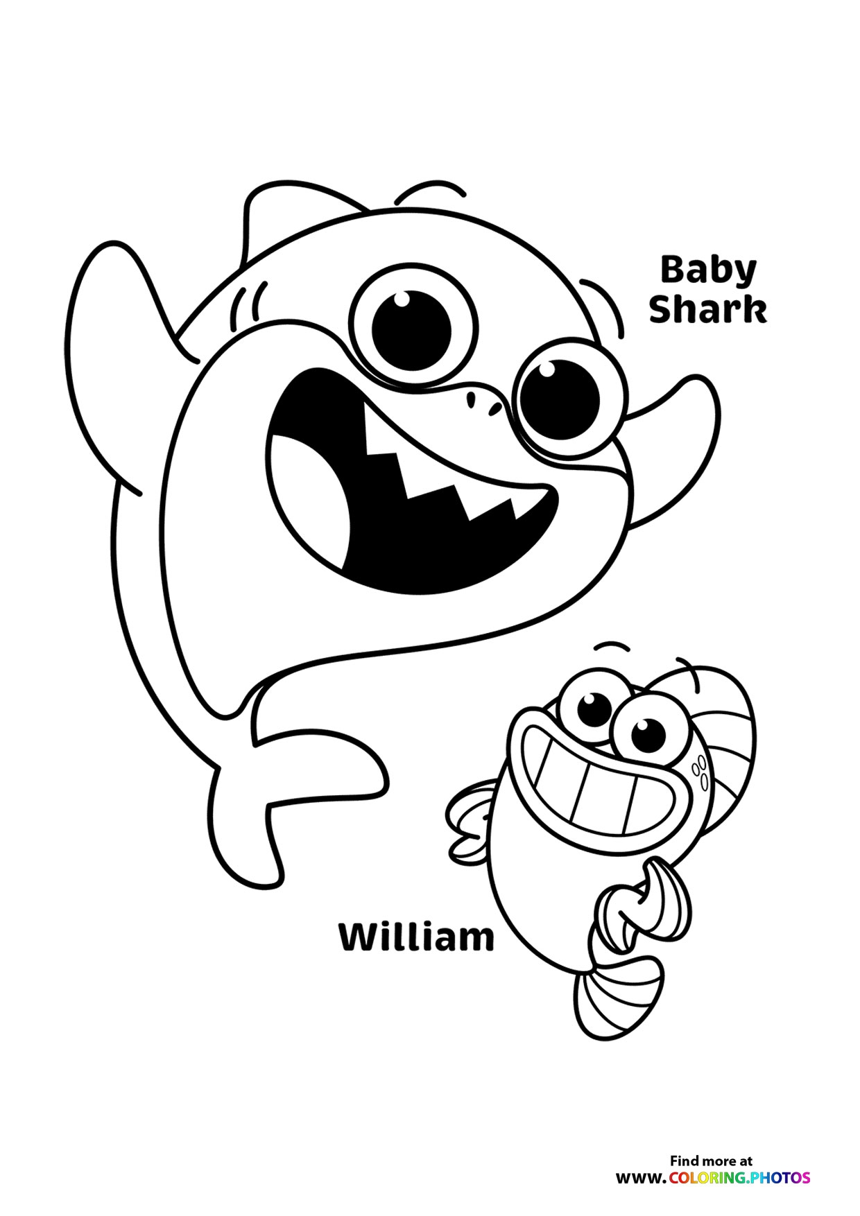 Baby Shark Coloring Pages For Kids 100 Free Print Or Download