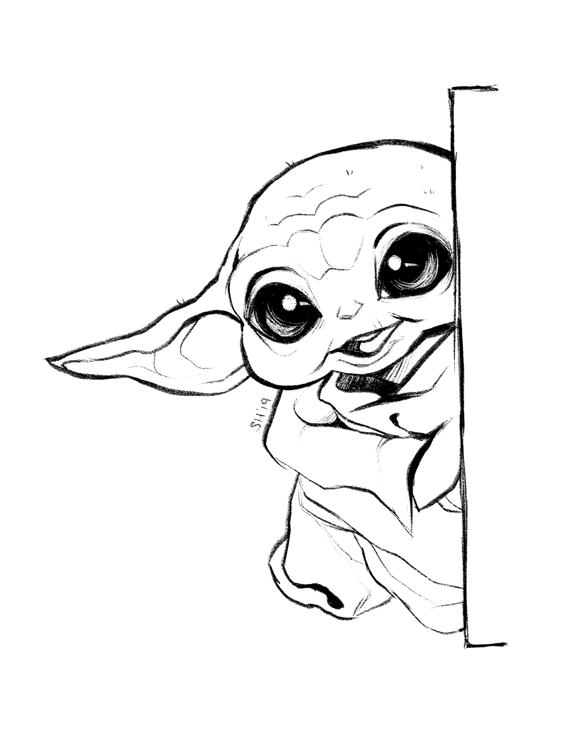 Baby Yoda Coloring Pages Coloring rocks