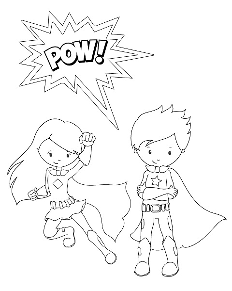 Back To School Super Hero Coloring Pages Coloring Book 