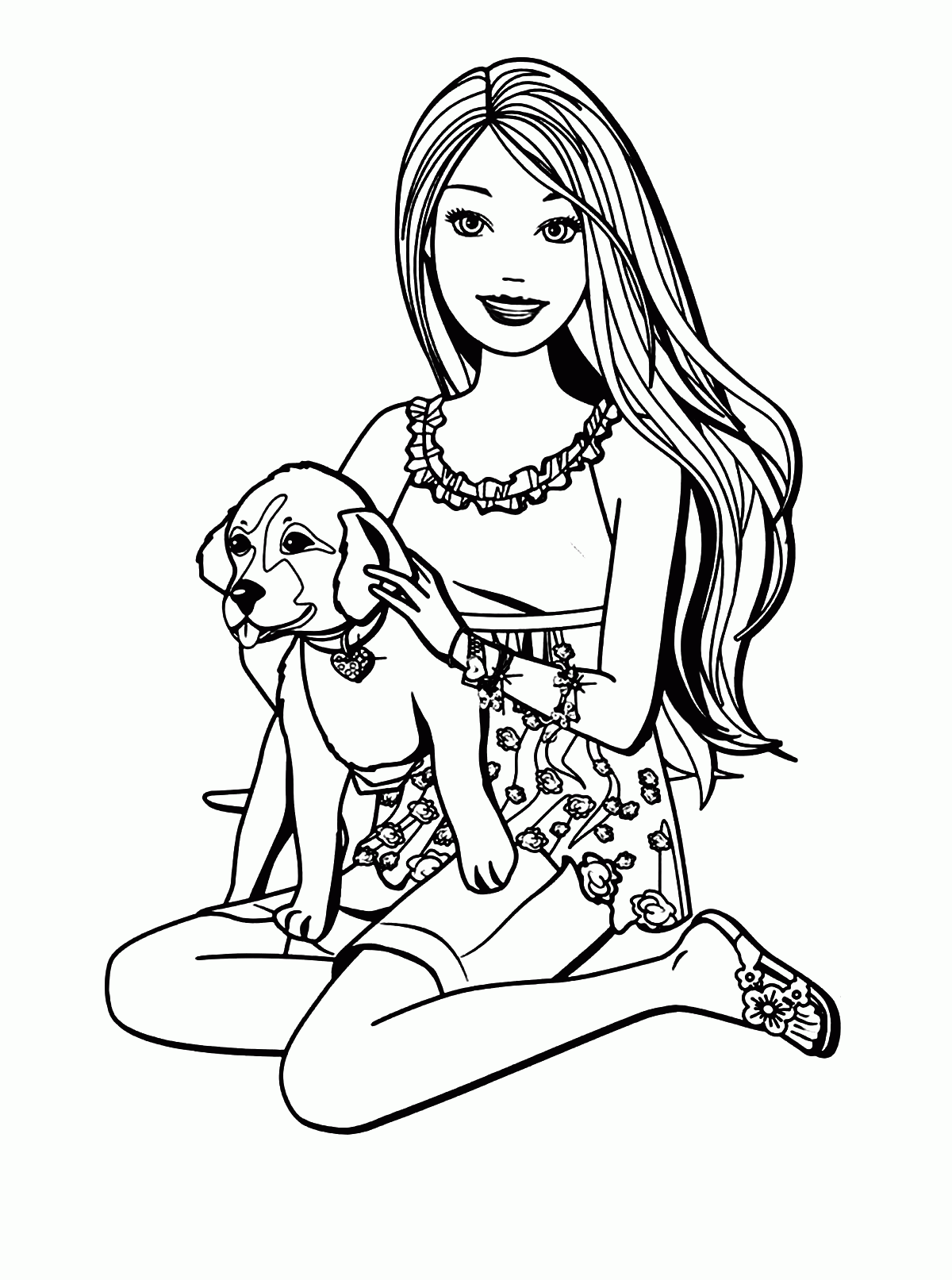 Barbie Coloring Pages Print