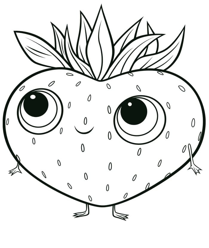 Barry The Strawberry Coloring Page Free Printable Coloring Pages For Kids