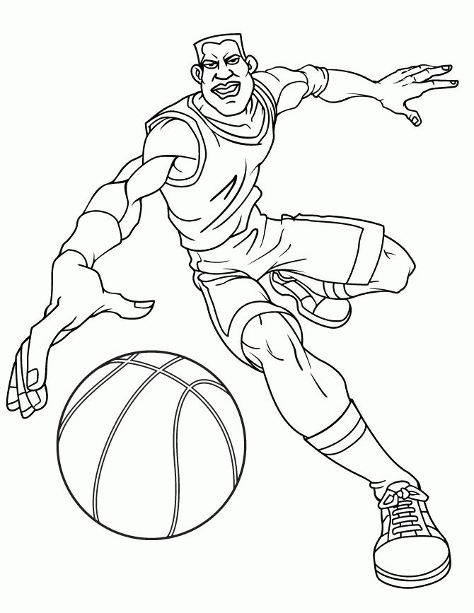Basketball Coloring Pages Printable Coloring Home